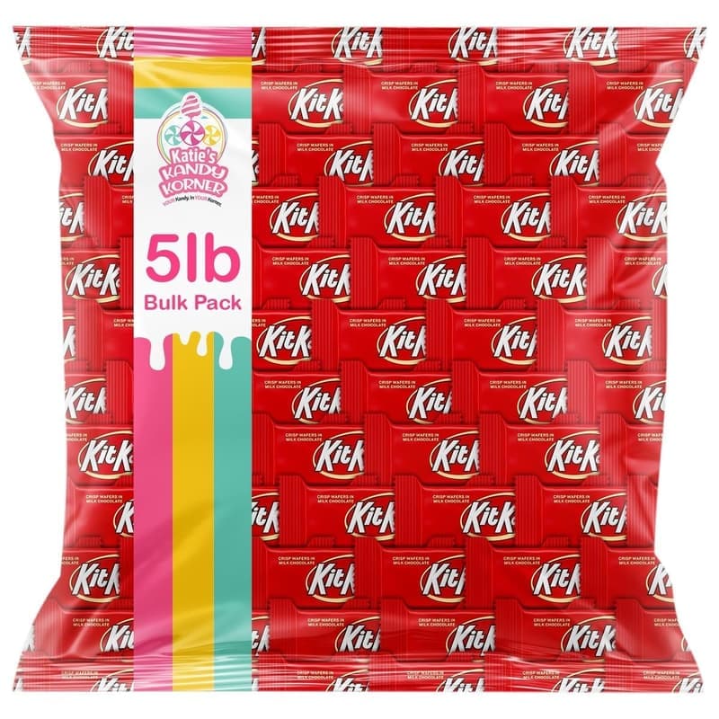 Bulk Pack of KitKats - 5lb Tasty Miniature Candy Bars