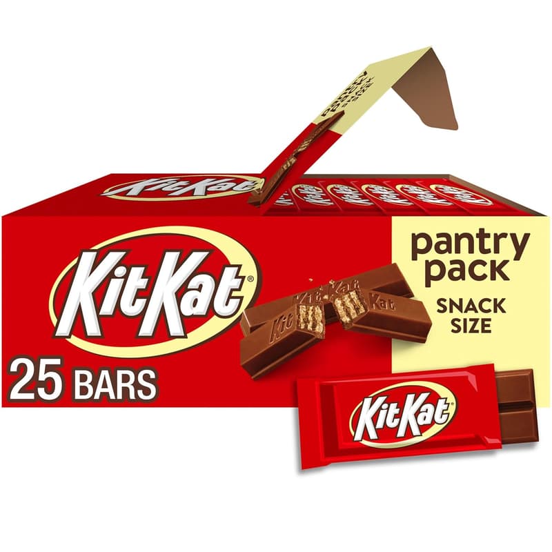 KIT KAT Milk Chocolate Wafer Snack Pack, 12.25 oz (25 Pieces)