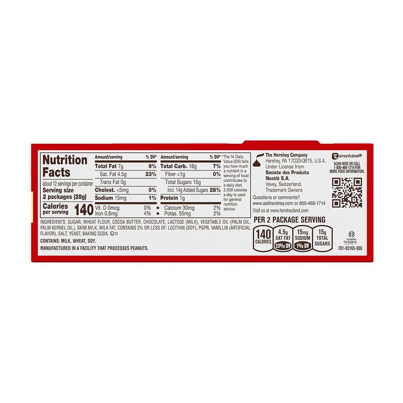 KIT KAT Milk Chocolate Wafer Snack Pack, 12.25 oz (25 Pieces)