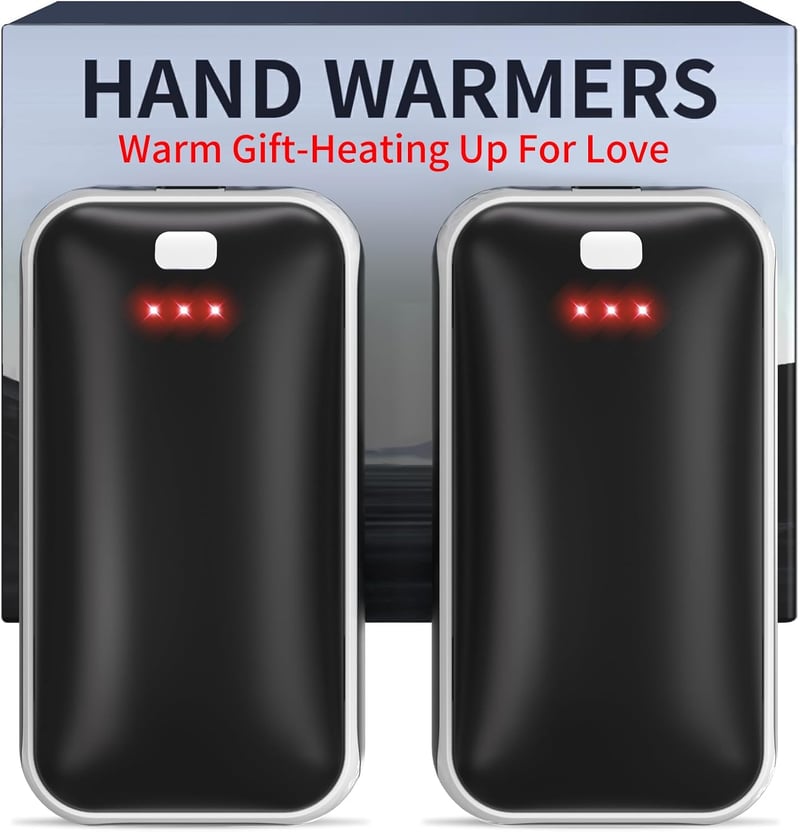 Rechargeable Portable Hand Warmers - 2 Pack USB Heaters