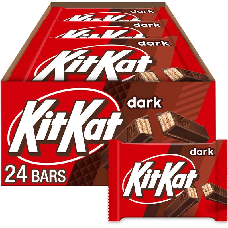 KIT KAT Dark Chocolate Wafer Bars, 1.5 oz (24 Pack)