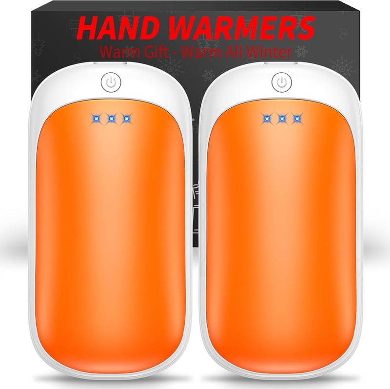 Rechargeable Portable Electric Hand Warmers - 2 Pack