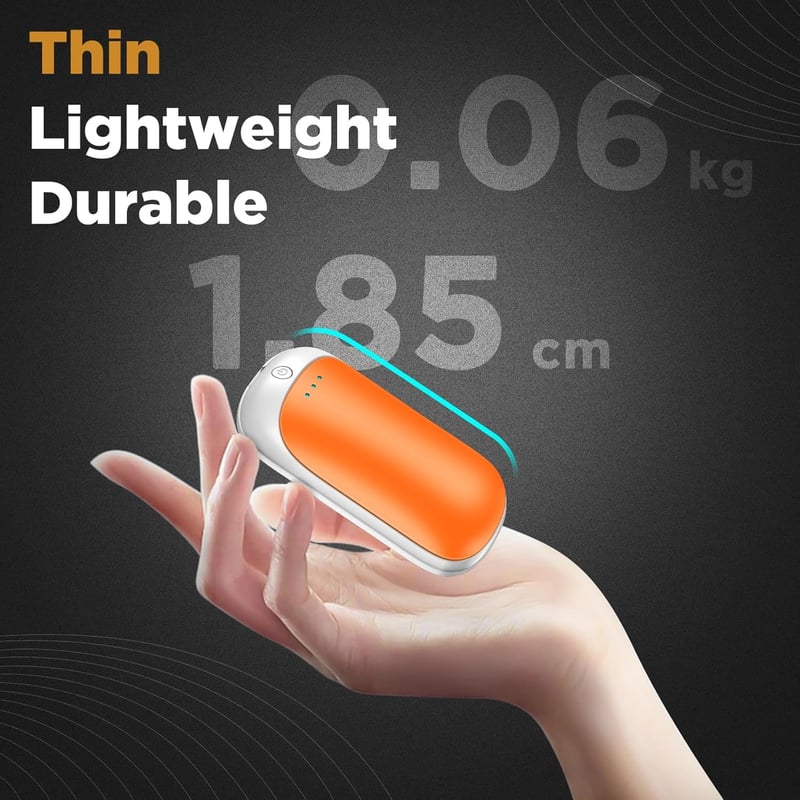 Rechargeable Portable Electric Hand Warmers - 2 Pack