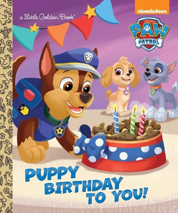 Paw Patrol Puppy Birthday Book for Kids