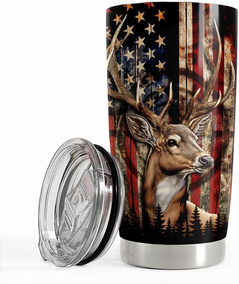 20oz Stainless Steel Hunting Tumbler - Perfect Gift for Men