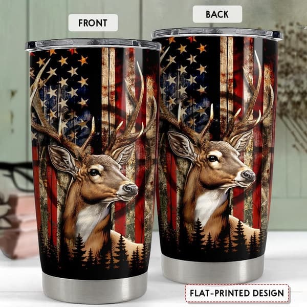 20oz Stainless Steel Hunting Tumbler - Perfect Gift for Men