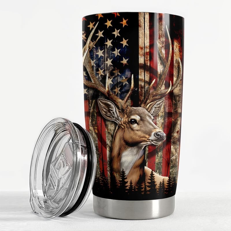 20oz Stainless Steel Hunting Tumbler - Perfect Gift for Men