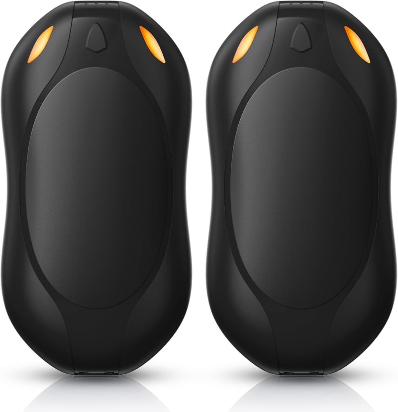 Portable Rechargeable Electric Hand Warmers - 2 Pack