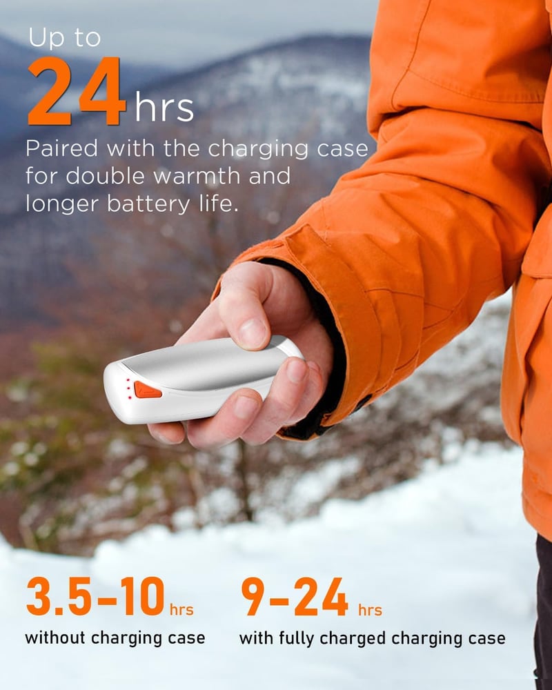 Rechargeable Hand Warmers - 14,000mAh Dual-Sided, Portable Heater
