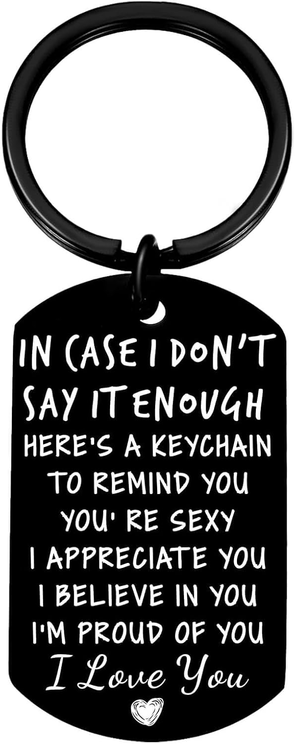 Drive Safe Keychain Gift for Him - Valentine's/Birthday/Anniversary