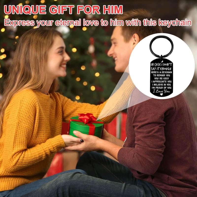 Drive Safe Keychain Gift for Him - Valentine's/Birthday/Anniversary
