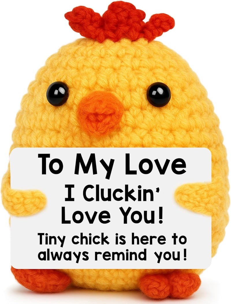 Romantic Birthday Gift: Funny Crochet Chicken for Couples