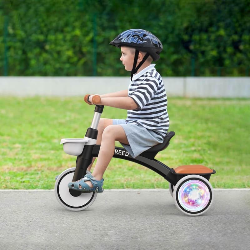 Colorful Toddler Tricycle with Adjustable Seat - Birthday Gift for Boys