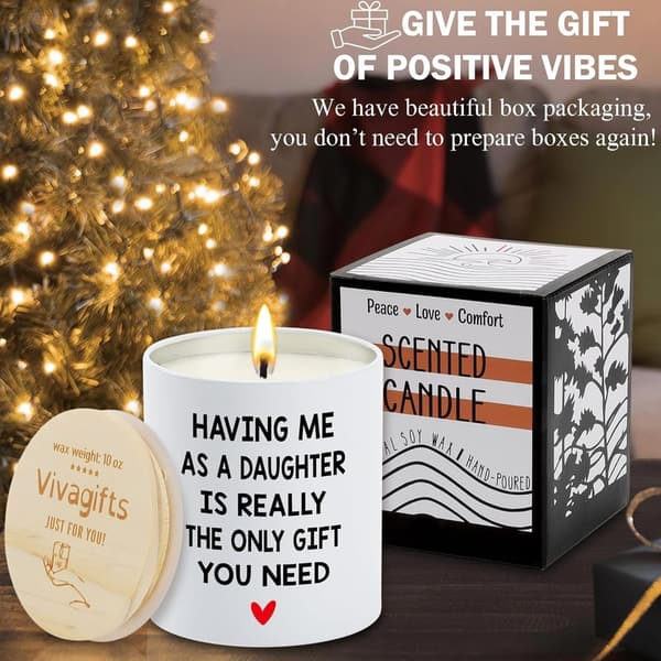 Funny Lavender Scented Candle for Mother's Day Gift from Daughter