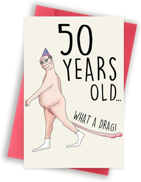 50th Birthday Card for Men - Funny Gifts for Him