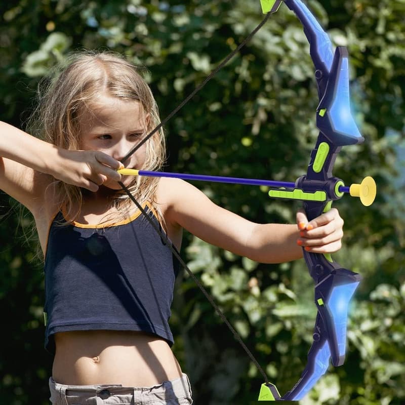 Light Up Archery Set for Kids - 2 Pack with Targets & Arrows