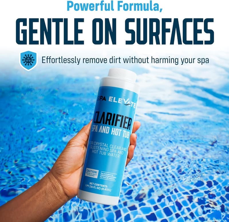Hot Tub Clarifier - 16oz Essential Spa Supply for Crystal Clear Water