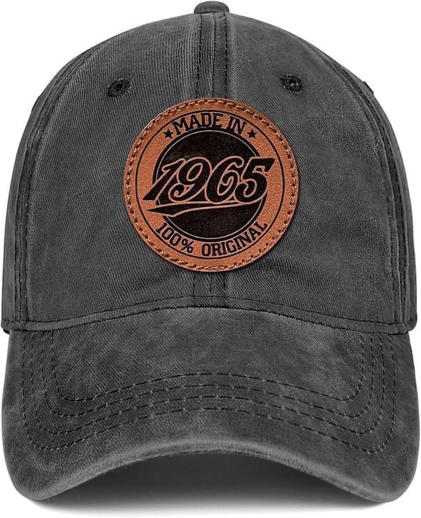 60th Birthday Vintage Cotton Baseball Cap for Everyone