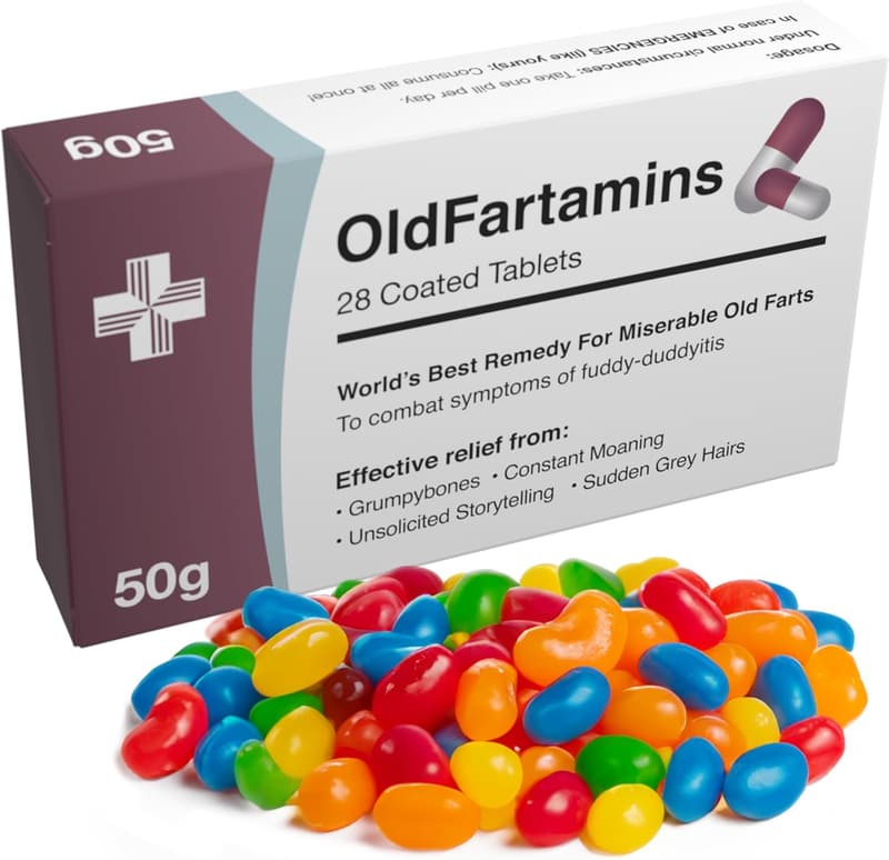 Humorous Pill Box Gag Gift for Milestone Birthdays