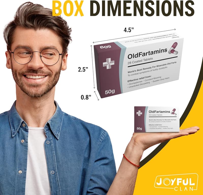 Humorous Pill Box Gag Gift for Milestone Birthdays