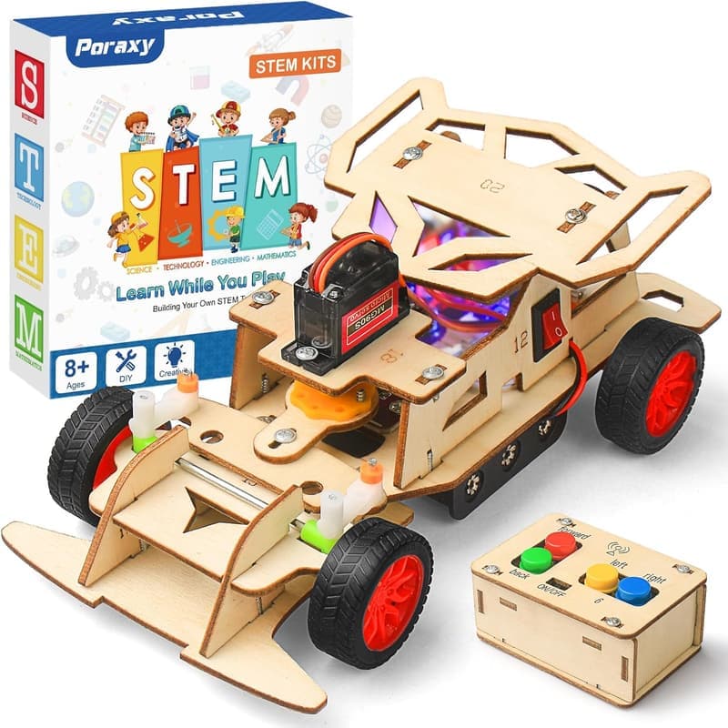 Building Remote Control Car STEM Kit for Ages 8-14