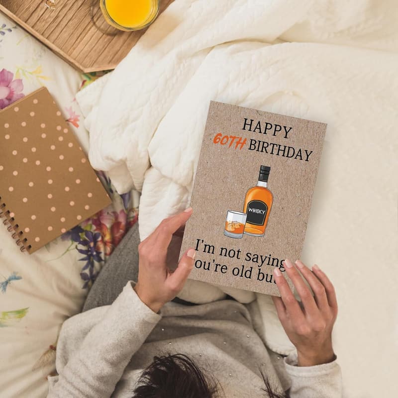 60th Birthday Card for Women & Men, Humorous Gift Idea