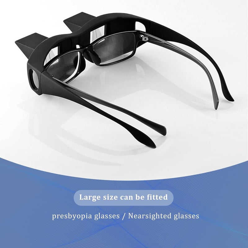 Lazy Glasses for Comfortable Bed Reading - 90° Prism Design