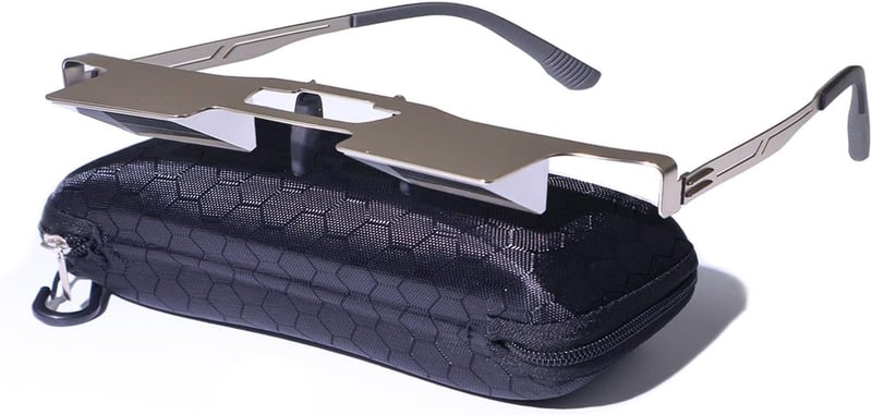 Prism Glasses for Viewing While Lying Down - Silver