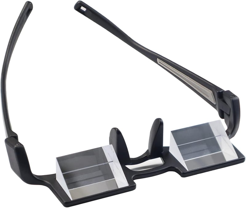 Lazy Prism Reading Glasses for Bedridden | Neck Protection