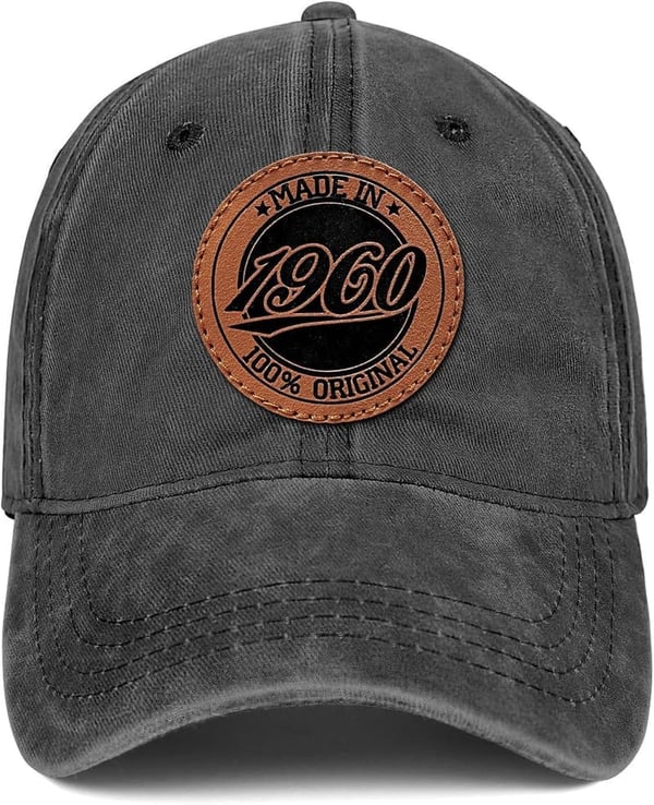 65th Birthday Vintage Cotton Baseball Cap for Men & Women