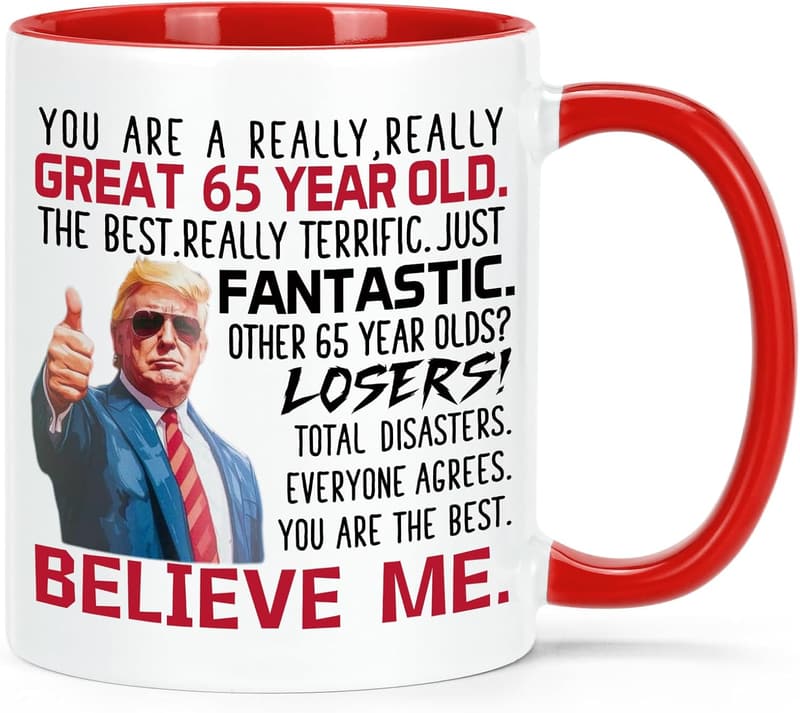 65th Birthday Gifts - 11 oz Mug for Men & Women