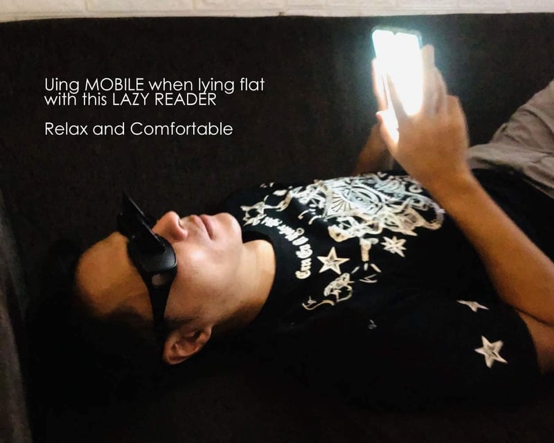 Lazy Glasses for Reading and Knitting – 90-Degree Prism Design