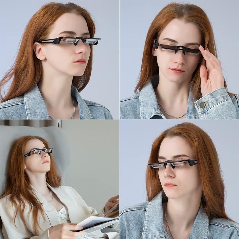 Lazy Glasses for Reading and Watching TV - 90 Degree Design