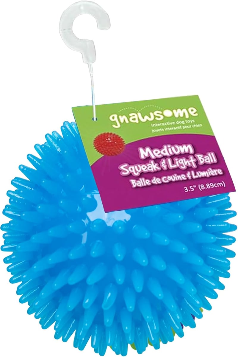 Medium Spiky Squeak Dog Toy - Promotes Dental Health