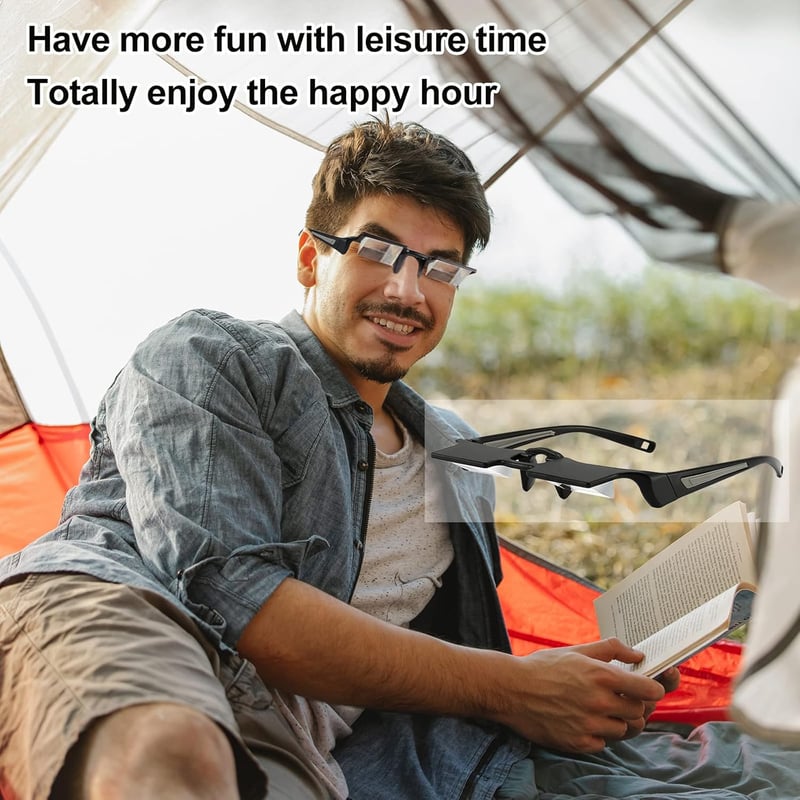 Lazy Periscope Reading Glasses for Watching TV in Bed
