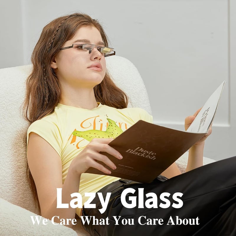 Lazy Glasses for Reading and Watching TV - Light Metal Frame
