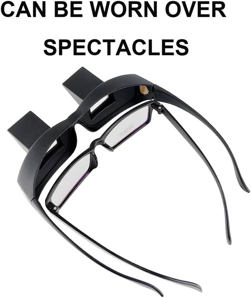 Prism Glasses for Reading & TV - 90 Degree Lazy Readers
