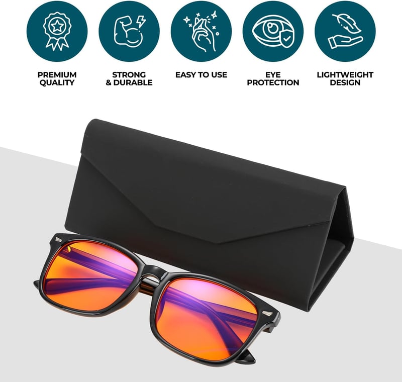 Blue Light Blocking Glasses for Better Sleep & Eye Protection