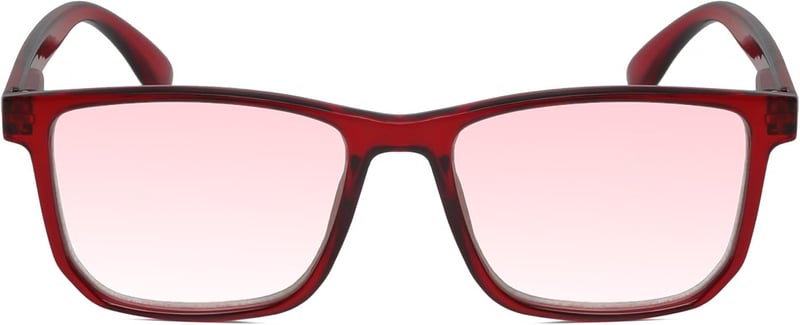 FL-41 Pink Tint Reading Glasses for Light Sensitivity