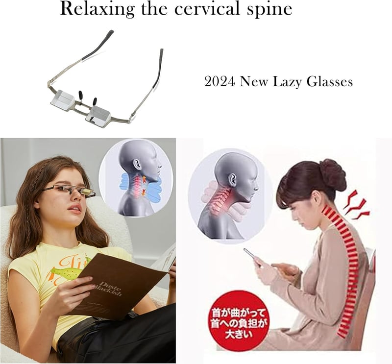 Lightweight Prism Glasses for Comfortable Reading and Viewing