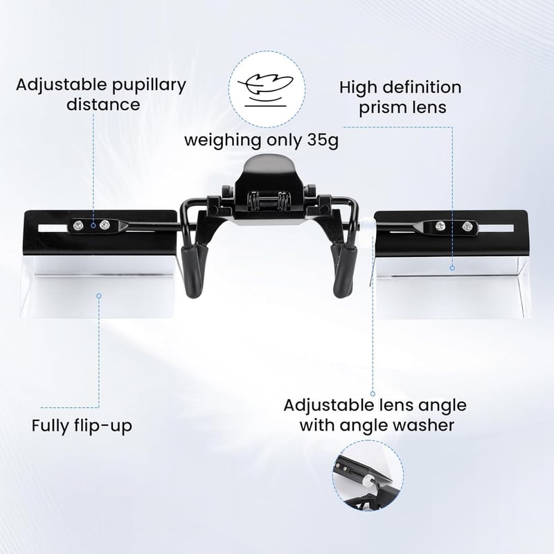 Lazy Reading Glasses for Lying Down & Neck Protection
