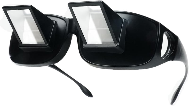 Horizontal Reading Glasses for Bedridden - 90° Vision Prism