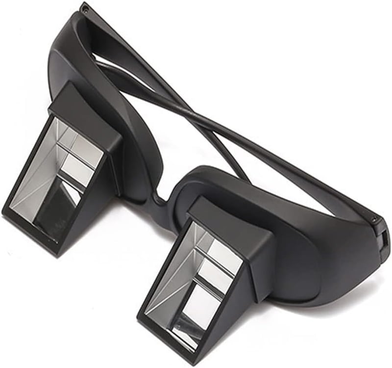 Lazy Spectacles: High Definition Prism Eyeglasses for Reading in Bed