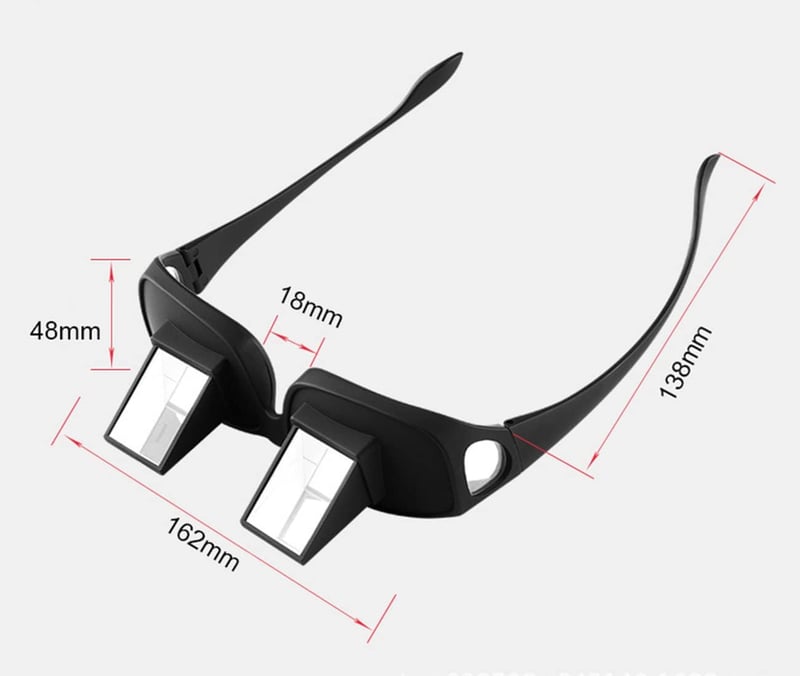 Lazy Spectacles: High Definition Prism Eyeglasses for Reading in Bed