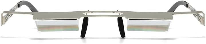 Prism Glasses for Viewing While Lying Down - Silver