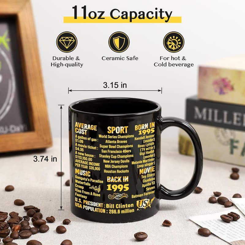 30th Birthday Gift - Vintage Coffee Mug for Men