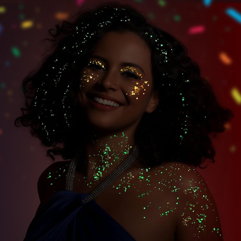 Glow-in-the-Dark Glitter Gel Set for Raves & Festivals