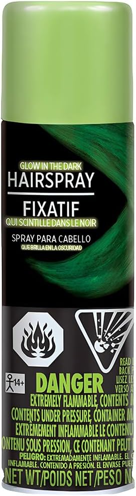 Glow-in-the-Dark Hair Spray - 3 oz. Hypo-Allergenic Party Accessory