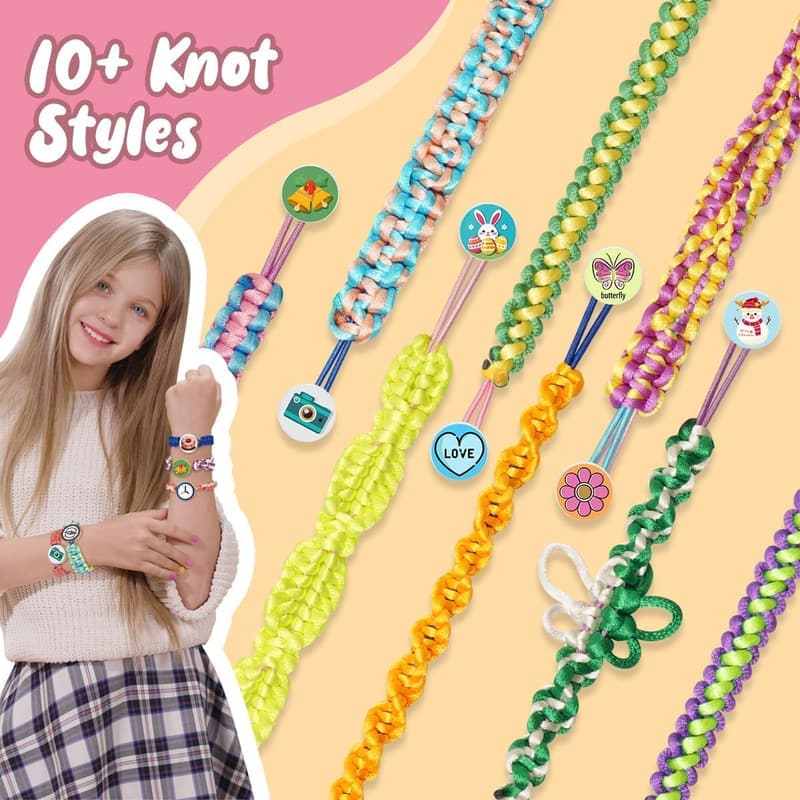 Friendship Bracelet Making Kit for Kids Ages 8-12