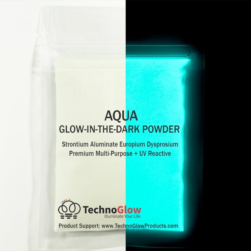 Glow in the Dark Powder - PRO-Series Natural Aqua, 1 oz